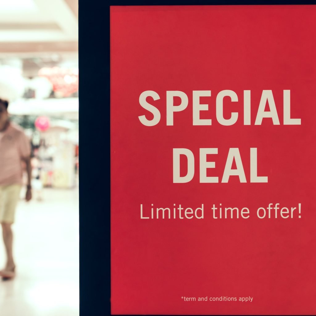 Image showing special deal poster