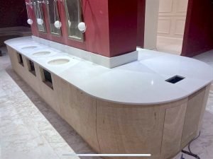 Quartz bathroom vanity - Commercial projects