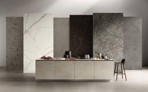 Porcelain countertops swatches from Atlas Plan