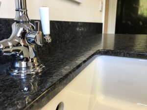 Belfast sink installation in our showroom