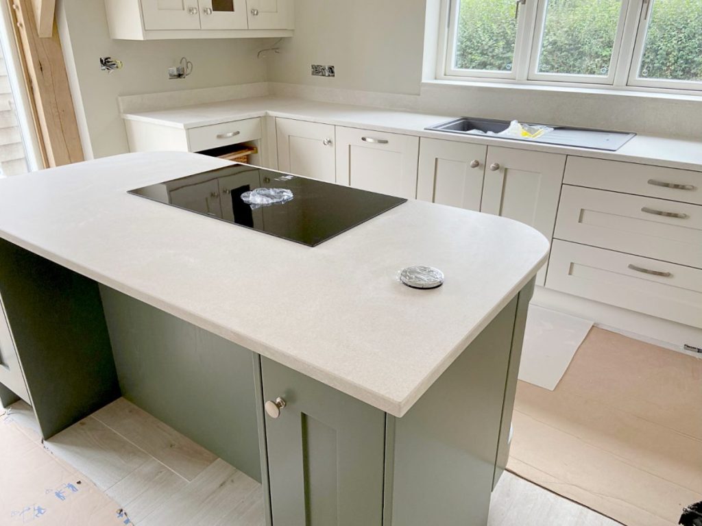 French White Silkstone Worktops Herefordshire Featured Image