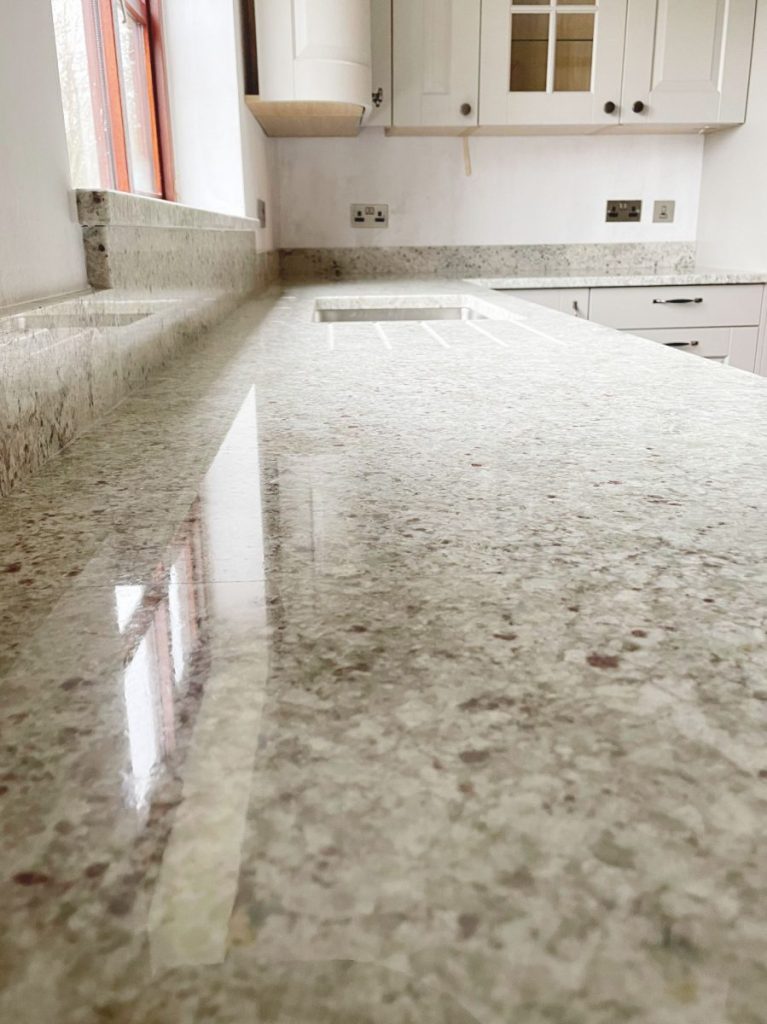 Granite worktops | Close up of granite kitchen worktop surface
