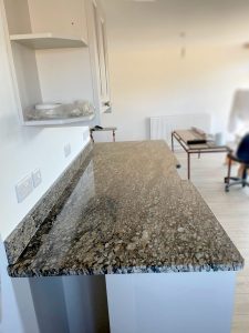 Coral Gold granite worktop (30mm) and 100mm upstand 2