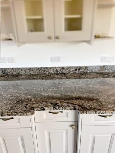 Coral Gold granite worktop (30mm) and 100mm upstand 4