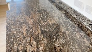 Coral Gold granite worktop and upstand | Feature Image