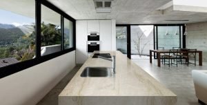 Perla Venata from MGD | Quartzite Kitchen Islands
