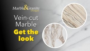 Vein-cut marble-style quartz colours