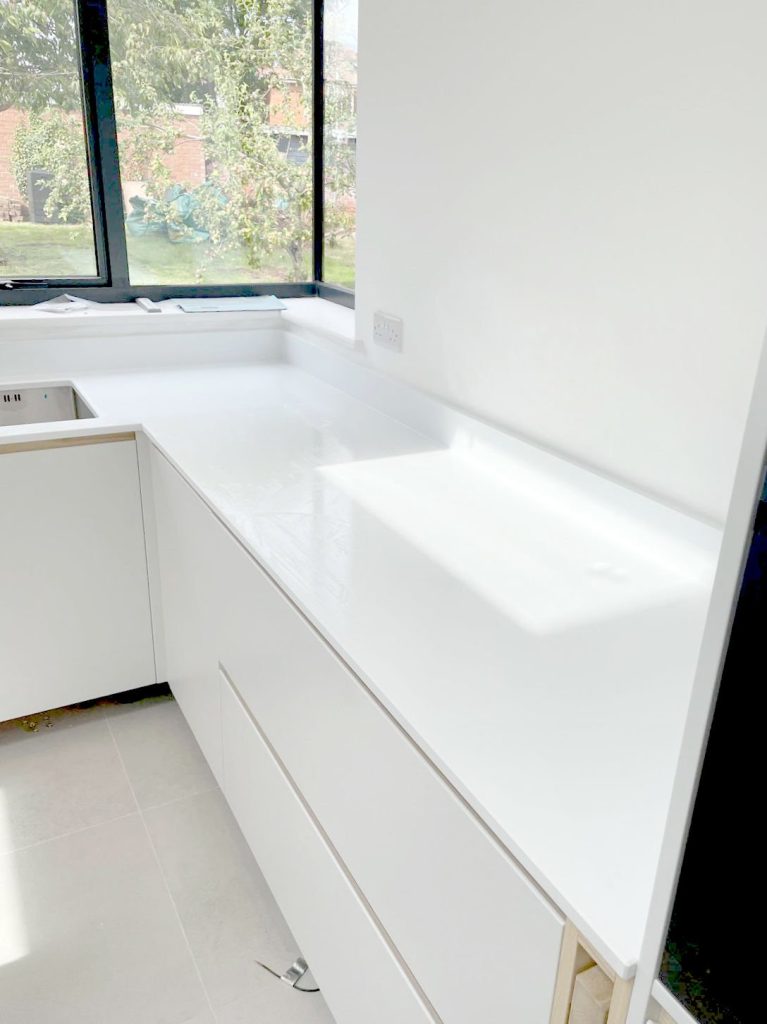 Quartz kitchen perimeter