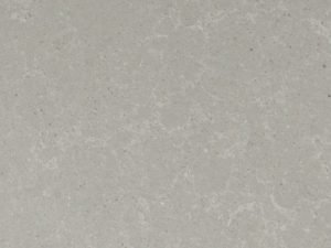 Mid grey stone-effect quartz surface ideal for kitchens and bathrooms - Diresco Belgian Fog swatch