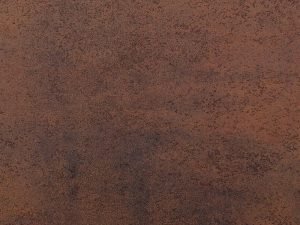brown sintered stone surface with orange, rusty patina-effect for an industrial look - iron corten neolith