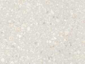 grey terrazzo-effect sintered stone surface swatch - retrostone neolith