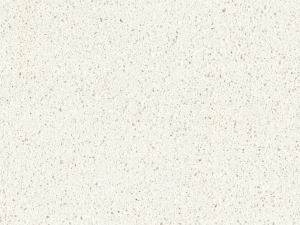 Fine-grained white quartz compound stone with a granular appearance - Bianco Cristal Unistone swatch