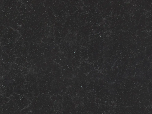 Fine-grained grey-black quartz compound stone with paler grains and veins-structures spread over the surface - Belgian Blue Unistone swatch