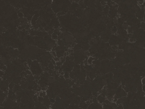Dark grey base with mottled grey veining, this quartz surface offers a striking and sophisticated look - Technistone Noble Pietra Grey swatch