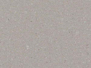 4130 Clamshell – Mineral Worktop swatch. Neutral Speckled Grey Polished Mineral Worktop A beautiful fusion of light grey with white features, underscored by drifting veins on a neutral base.