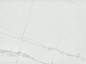 Silestone Ethereal Dusk white marble-style quartz surface.