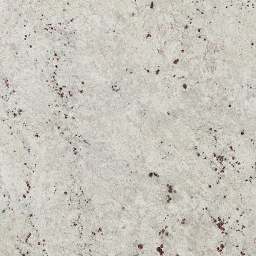 Warwick Rubi swatch - white granite with darker flecks and subtle veining