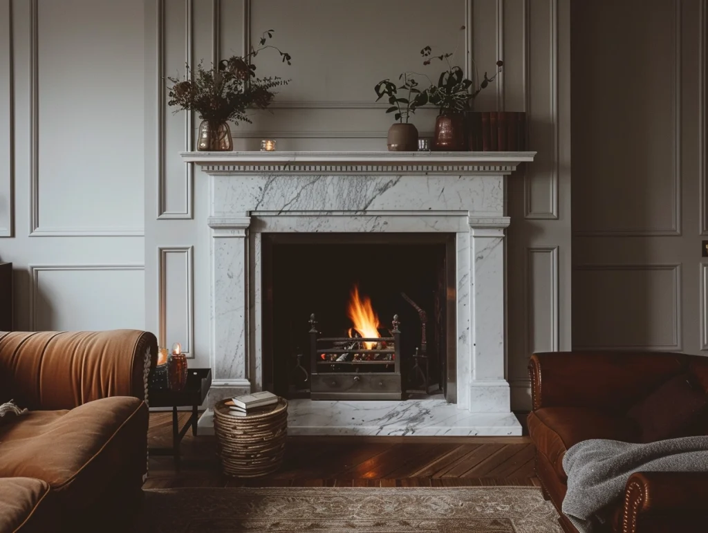 Marble Fire Hearths - White 2