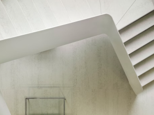 Dekton Danae staircase viewed from above.