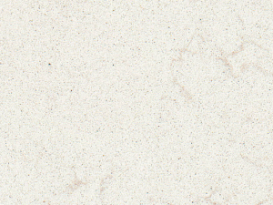 Fine-grained marble-style white quartz surface with a grainy appearance - Technistone Noble Vintage swatch