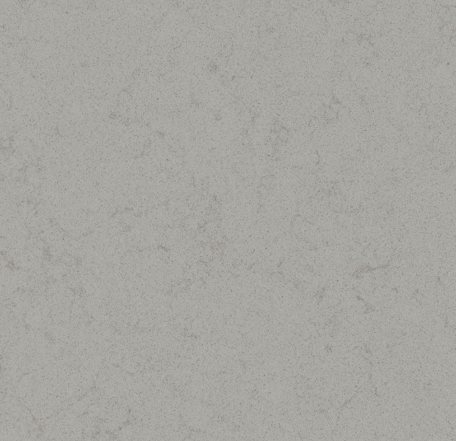 grey quartz surface with dark granular pattern interspersed with irregular marble-like veins - Technistone Noble Portland Grey swatch