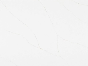 White marble-style quartz surface with brown delicate veining - Diresco Noblesse Gold swatch