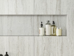 Trevi Dekton bathroom shelving
