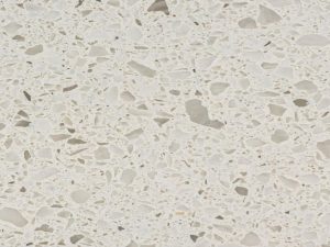 cream terrazzo-style quartz worktop swatch - clifton salt silkstone