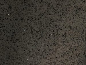 grey granular quartz worktop swatch - gris asturias silkstone