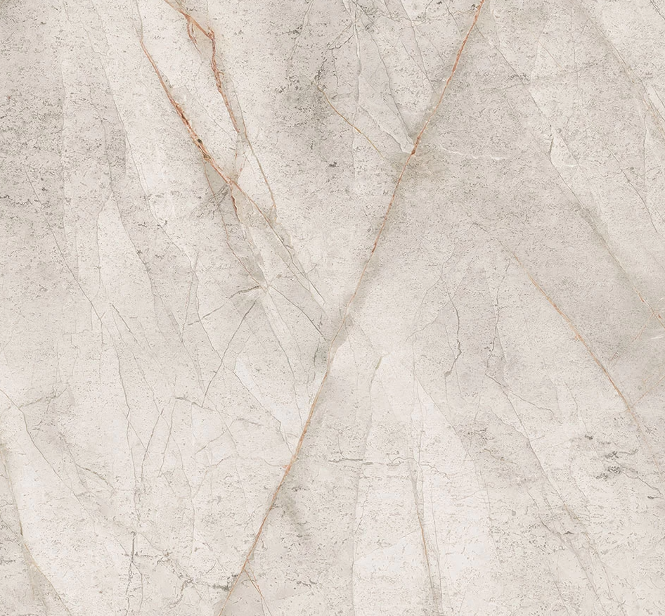 Dramatic white marble-effect porcelain worktop slab swatch - appennino atlas plan
