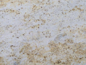 Product photo: Colonial Cream Granite is a classic and elegant natural stone that exudes warmth and sophistication. This granite is characterised by its creamy beige background, which is beautifully accented with subtle veining in shades of grey and gold. The gentle movement and colour variation within each slab create a soft, inviting look that complements a wide range of interior styles, from traditional to contemporary.