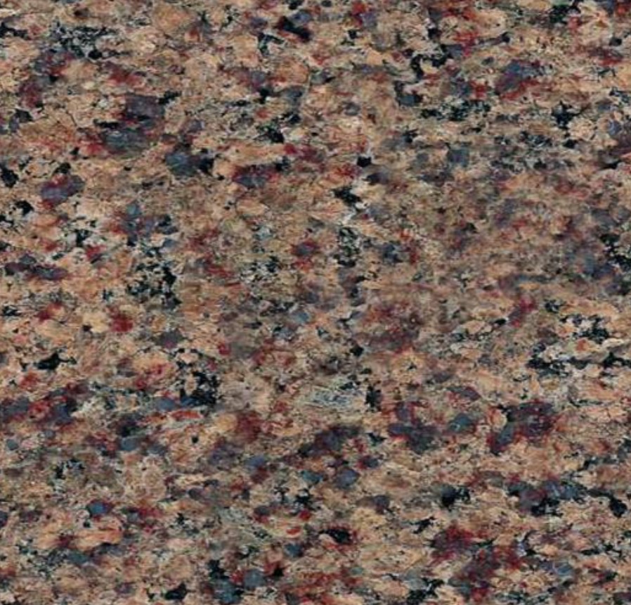 Product photo: Violetta Granite is a unique and visually striking natural stone, renowned for its rich and vibrant colour palette. Characterised by deep purples interwoven with shades of white and grey, this granite creates a beautiful and dynamic visual effect.