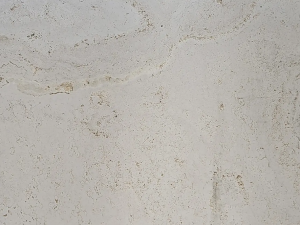 Travertin Blanc swatch - Pale beige travertine.