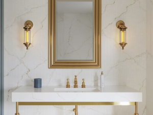 Blanc Elysee Silestone Bathroom image