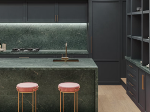 Jardin Emerald Silestone Kitchen Island and Worktop