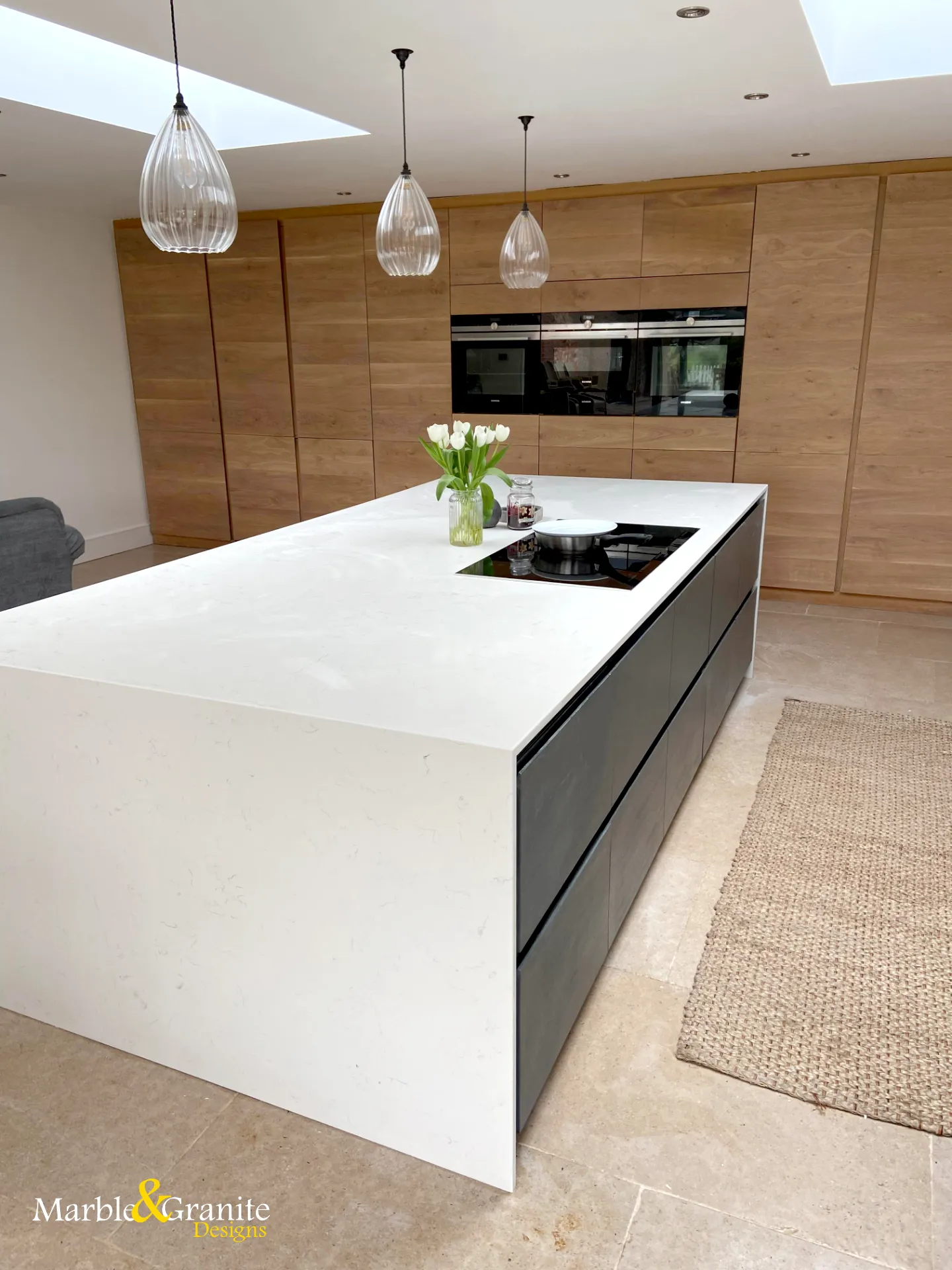 White Quartz Marble Worktop 5