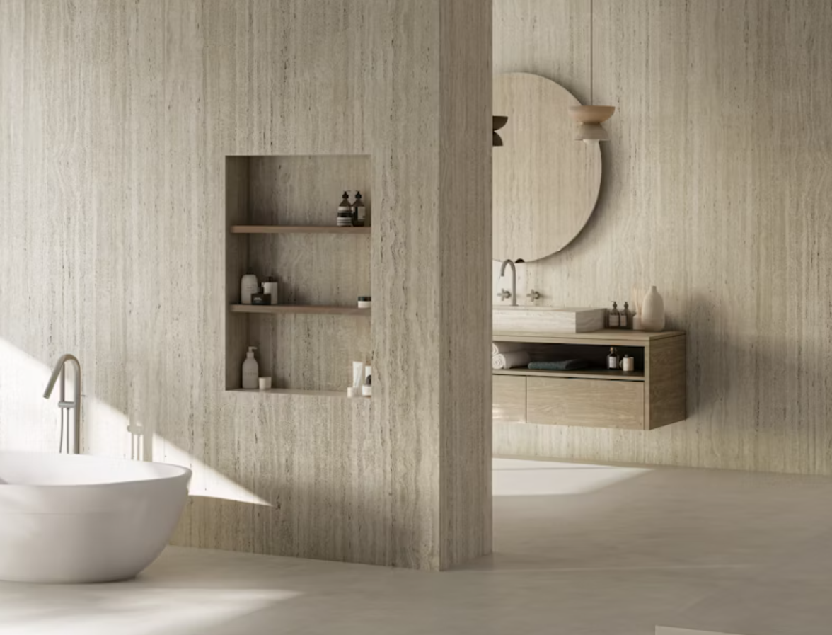 Nebu Dekton bathroom wall cladding
